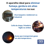 Exaustor 30cm Alta Temperatura E Vazão P Churrasqueira Coifa