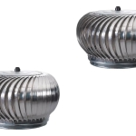 Kit 2 Exaustor Eólico Mobi 24 Polegadas Completo + Regulador