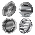 Grelha De Inox Acabamento P/ Exaustor Coifa Ventilação 150mm